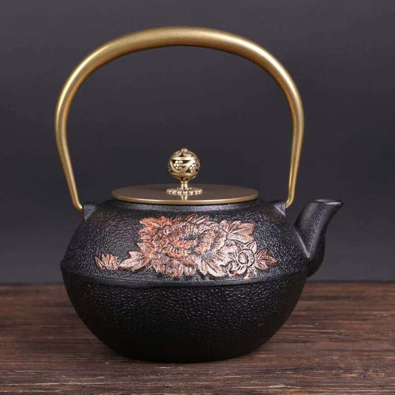 铸铁壶纯手工泡茶壶铁壶电陶炉专用煮茶器茶具套装烧水壶22