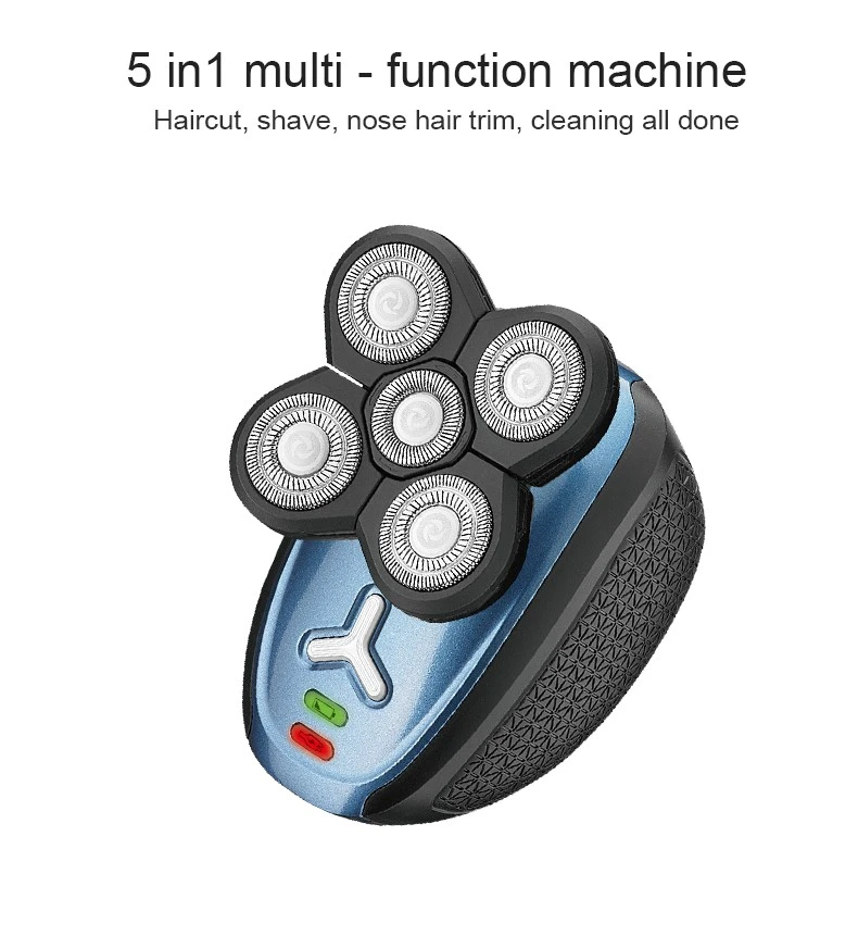 DALING-9039 Shaving and hairdressing Wonder - Five-head multi-functional electric shaver, three-in-one full-body water-washable rechargeable beard shaver, dual-purpose shaving machine, wholesale for foreign trade detail image 7