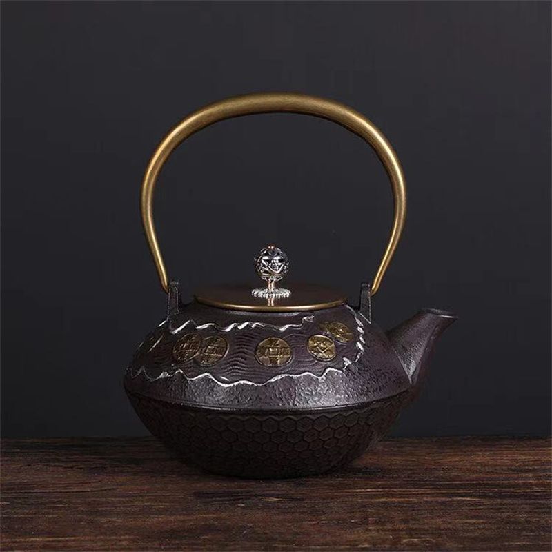 铸铁壶纯手工泡茶壶铁壶电陶炉专用煮茶器茶具套装烧水壶13