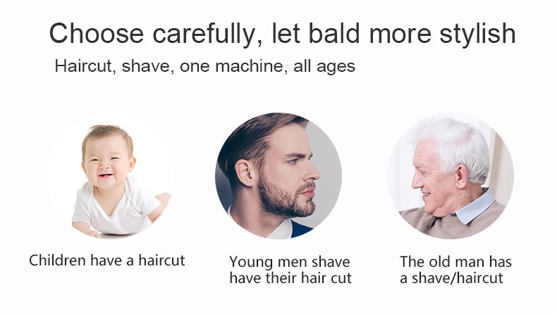 DALING-9039 Shaving and hairdressing Wonder - Five-head multi-functional electric shaver, three-in-one full-body water-washable rechargeable beard shaver, dual-purpose shaving machine, wholesale for foreign trade detail image 5