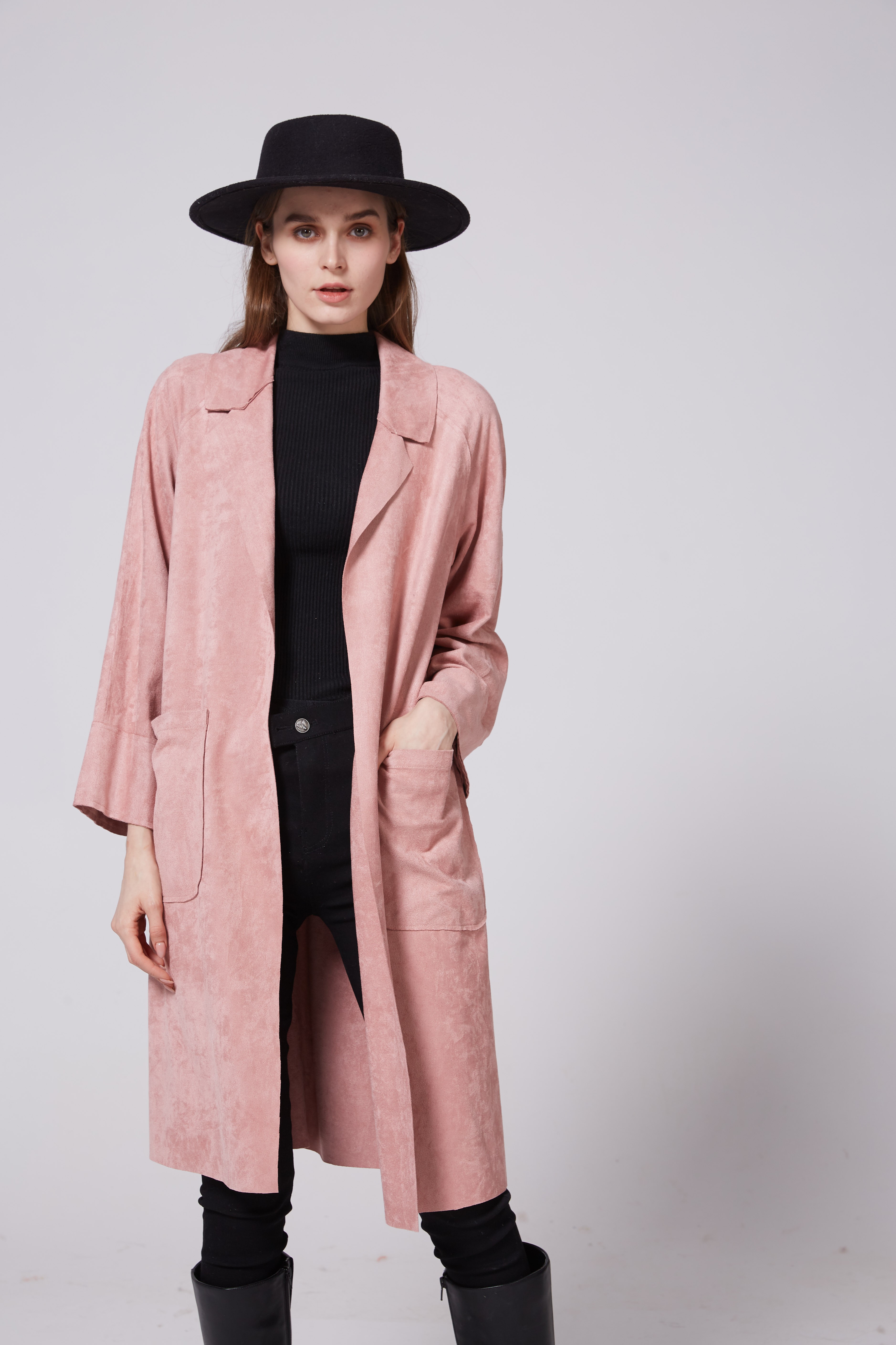 Suede short jackets for trendy and fashionable casual women's wear in 2021 detail image 3