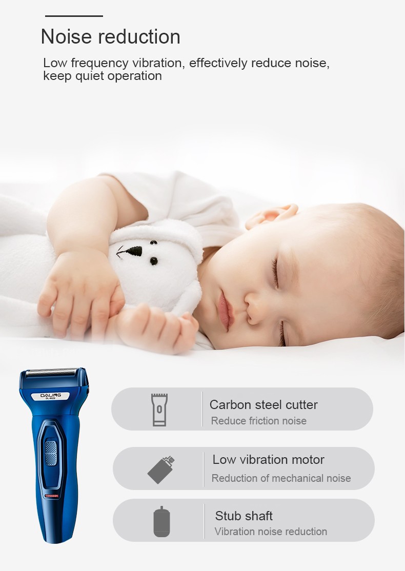 DALING-9029 Three-in-one Shaver, reciprocating electric rechargeable razor, multi-functional Hairdresser, Nose Hair Razor, blue set, wholesale for export, three-in-one shaver, hairdresser, nose hair razor detail image 9