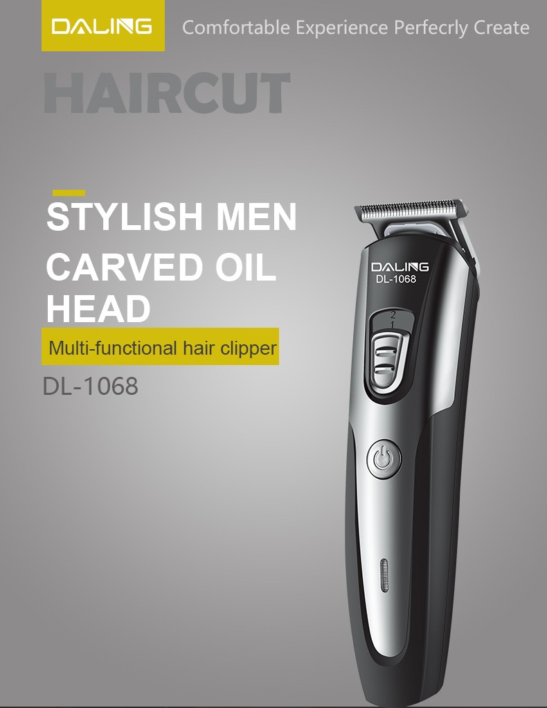 DALING-1068 Hair clipper, electric clipper, engraving oil head clipper, electric head shaving wonder tool, engraving tool, adult and children's hair clipper, trimming, export wholesale detail image 1
