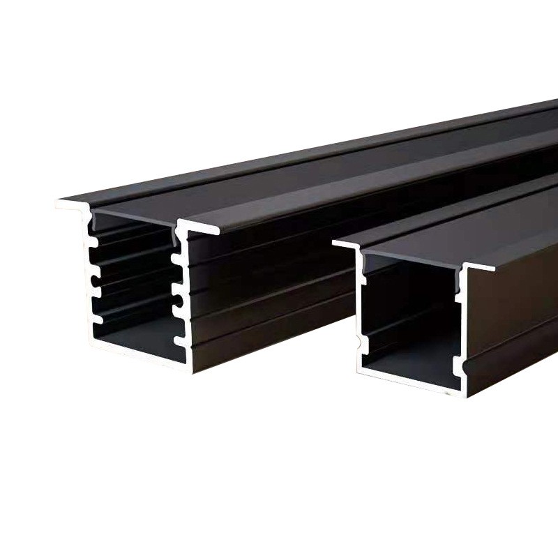 LED strip light, strip light, aluminum, office light, aluminum, black aluminum groove detail image 1