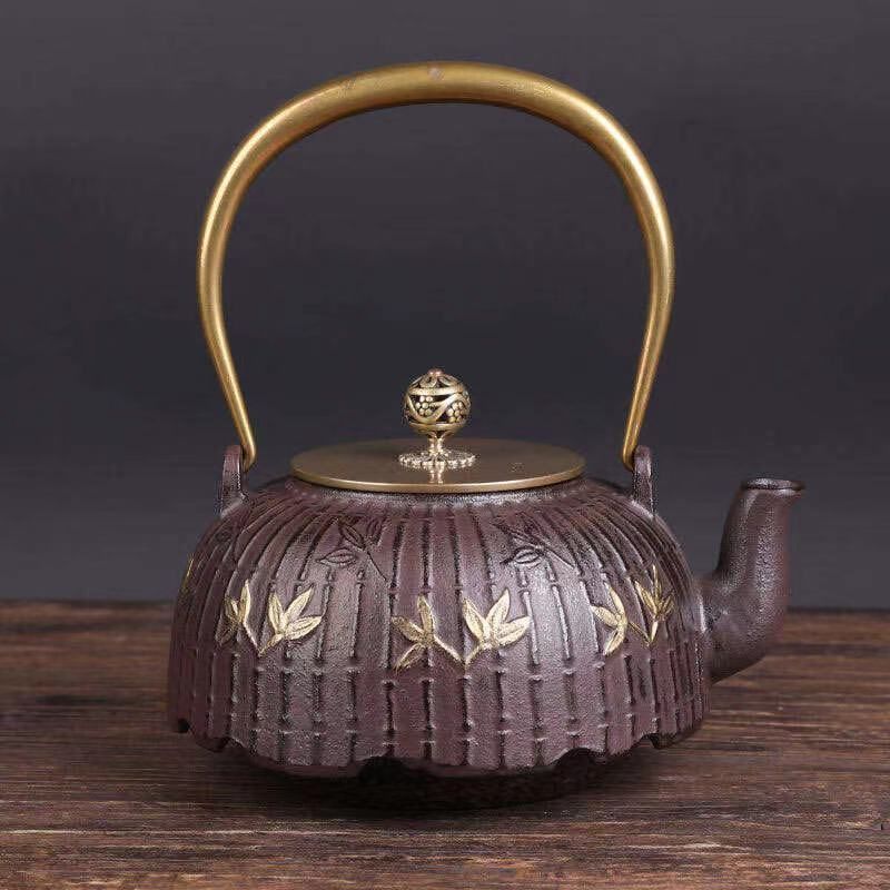 铸铁壶纯手工泡茶壶铁壶电陶炉专用煮茶器茶具套装烧水壶17