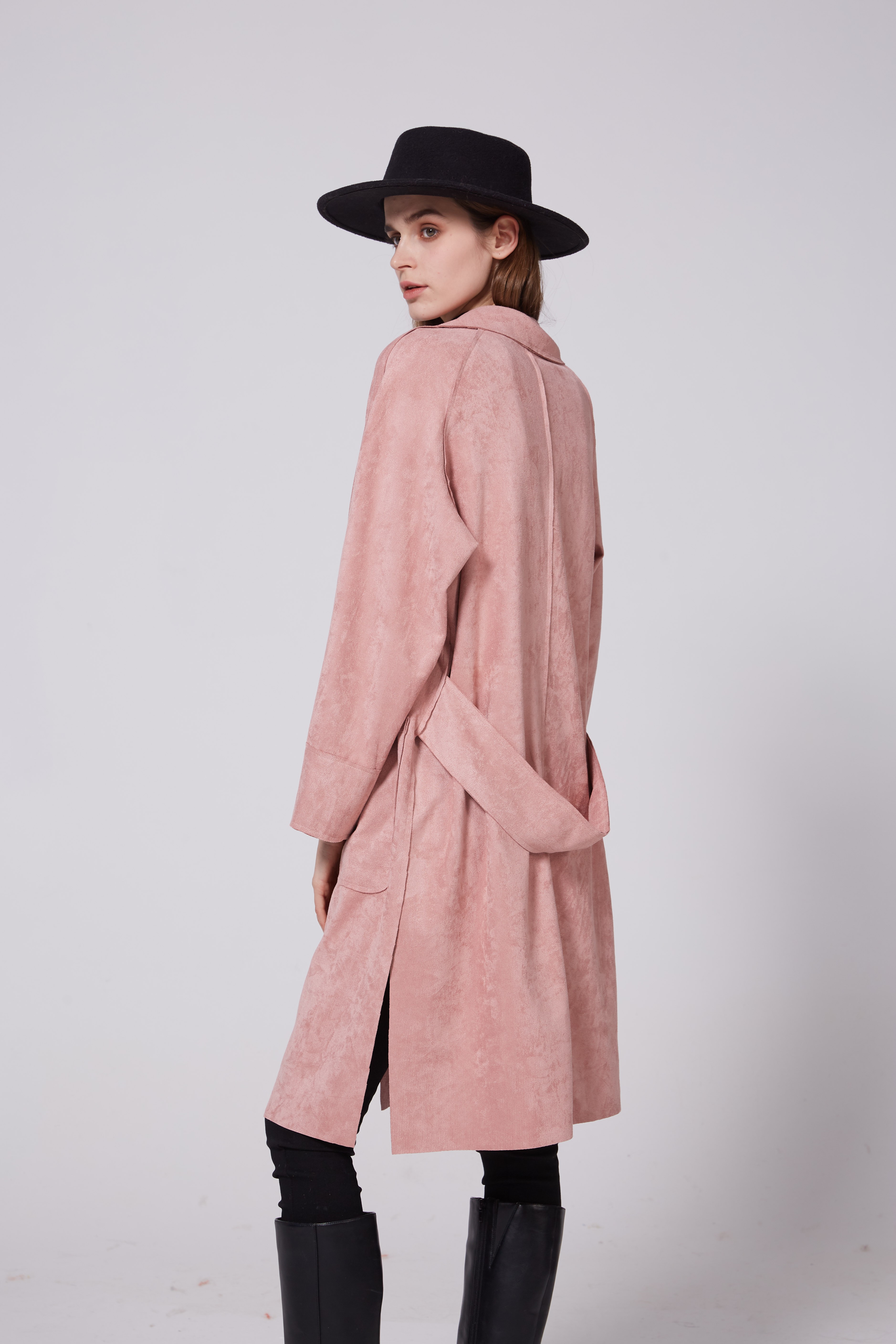 Suede short jackets for trendy and fashionable casual women's wear in 2021 detail image 4