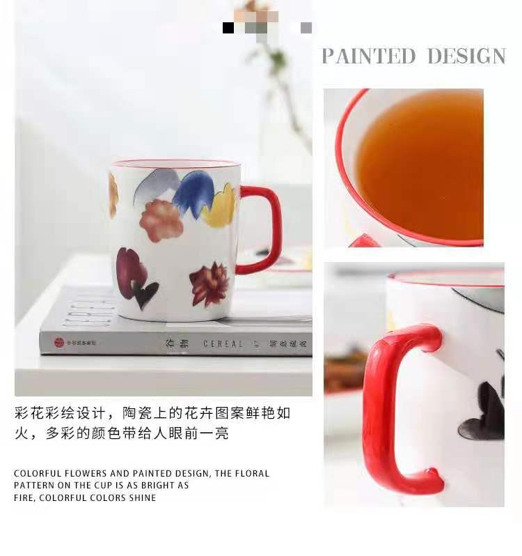 The "Manhua Season" series of ceramic tableware, bowls and plates, restaurant and hotel household plates, Western cuisine steak plates, rice soup and noodle bowls detail image 9