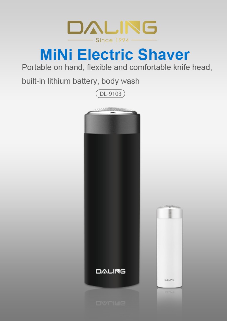 DALING-9103 Portable Electric shaver, single-head straight razor, men's rechargeable razor, car travel portable, wholesale for export detail image 1