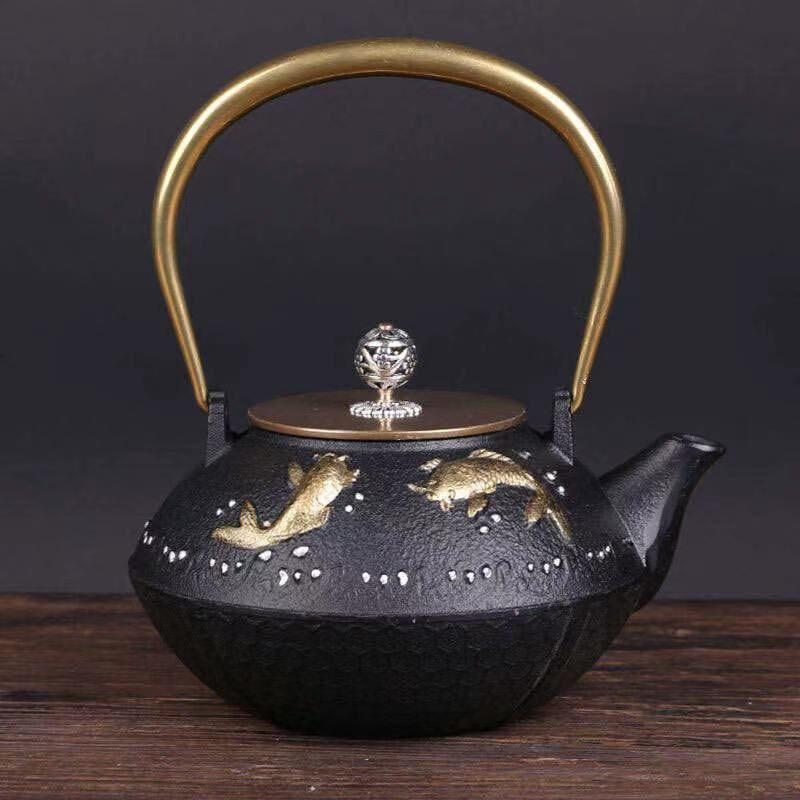 铸铁壶纯手工泡茶壶铁壶电陶炉专用煮茶器茶具套装烧水壶28