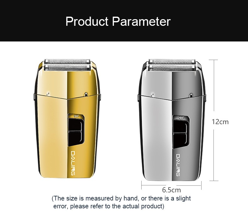 DALING-9040 two-in-one shaver, reciprocating electric rechargeable razor, multi-functional hair clipper, metal body, full-body washable, wholesale for export, two-in-one shaver and hair clipper detail image 13