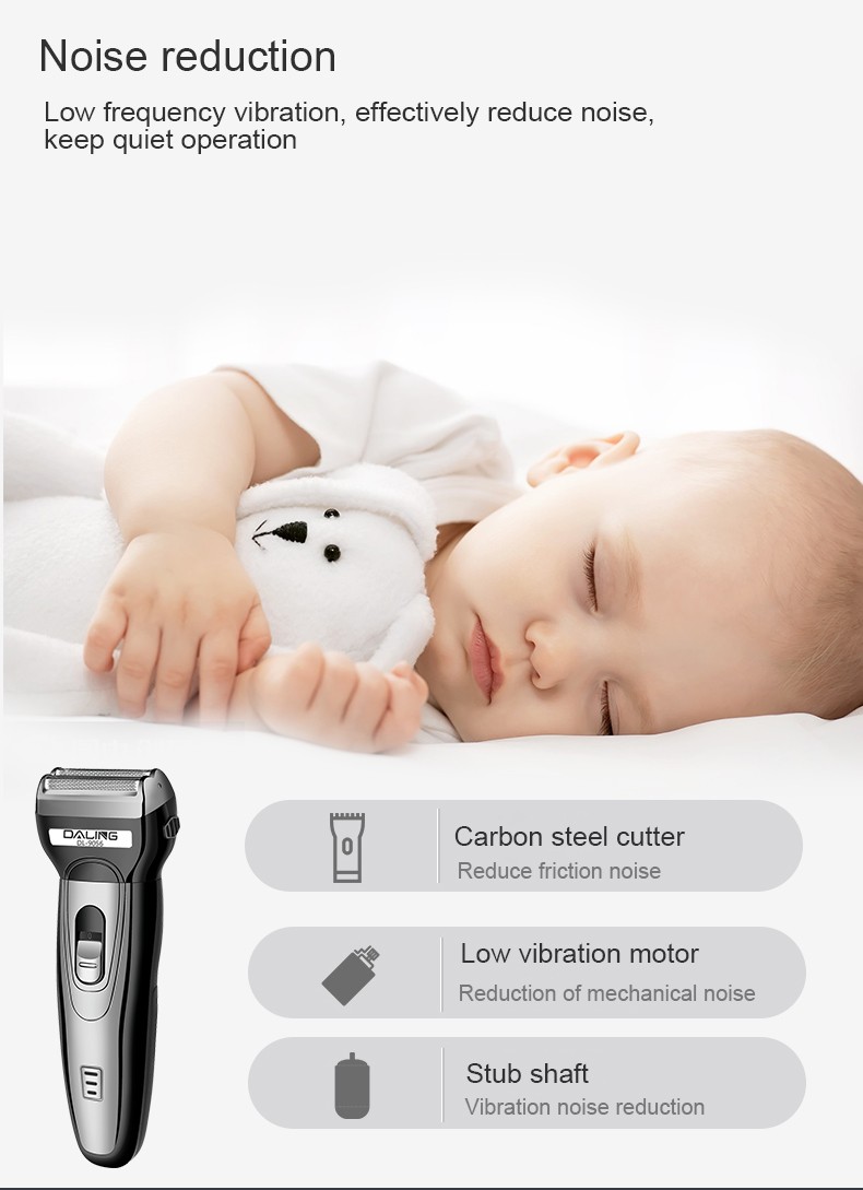 DALING-9056 Three-in-one Shaver, reciprocating electric rechargeable razor, multi-functional Hairdresser, Nose Hair razor, grey set, wholesale for export, three-in-one shaver, hairdresser, nose hair razor detail image 10