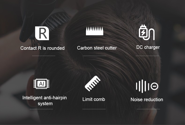 DALING-1081 Hair clipper, electric clipper, engraving, oil head clipper, clipper, trimming, whitening, electric hair head magic tool, engraving and carving tools, children's hair cutting, wholesale for export detail image 2