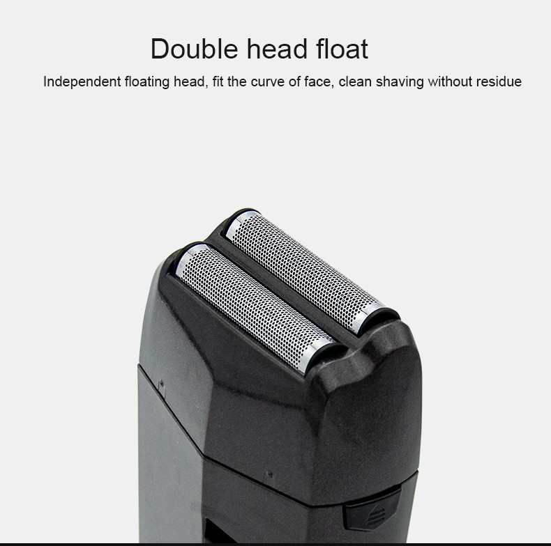 DALING-9040 two-in-one shaver, reciprocating electric rechargeable razor, multi-functional hair clipper, metal body, full-body washable, wholesale for export, two-in-one shaver and hair clipper detail image 3