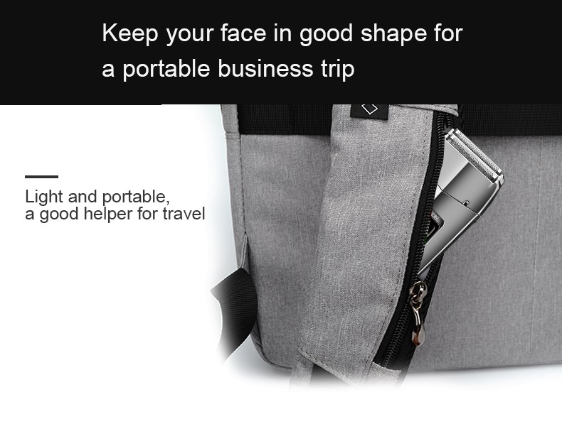 DALING-9041 reciprocating electric rechargeable razor, metal body, full-body washable silver set, wholesale for export, wholesale for export detail image 8