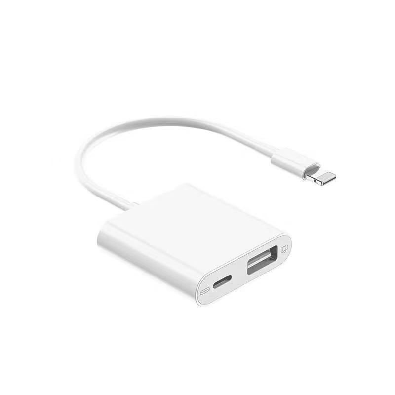 For Apple headphone adapter iPhone X Charging Music 2-in-1 11ProMax mobile phone mini