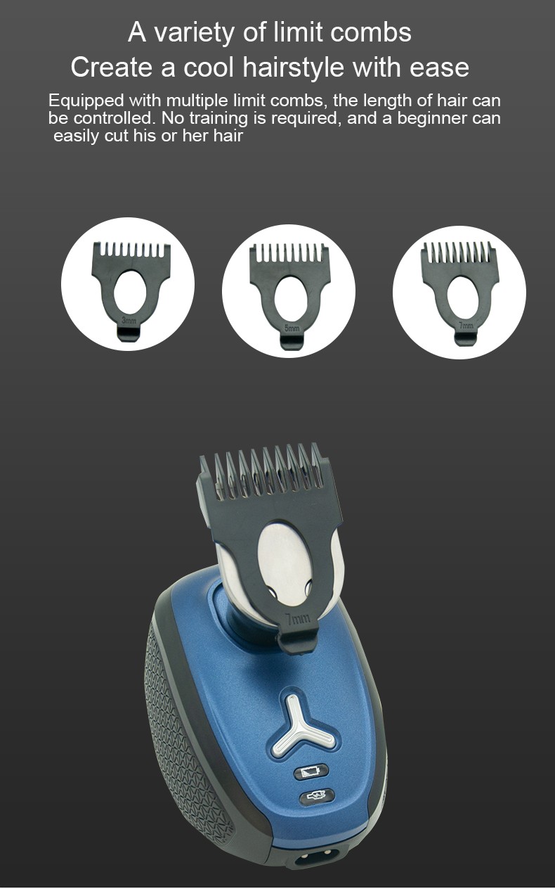 DALING-9039 Shaving and hairdressing Wonder - Five-head multi-functional electric shaver, three-in-one full-body water-washable rechargeable beard shaver, dual-purpose shaving machine, wholesale for foreign trade detail image 11