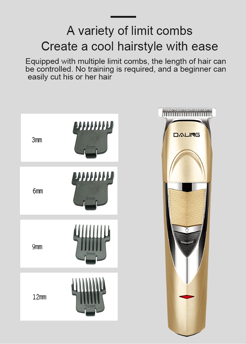 DALING-1082 electric hair clipper, smart for adults, infants and children, household electric clipper, professional hair clipper for hair salons and barber shops, oil hair clipper for export wholesale detail image 8