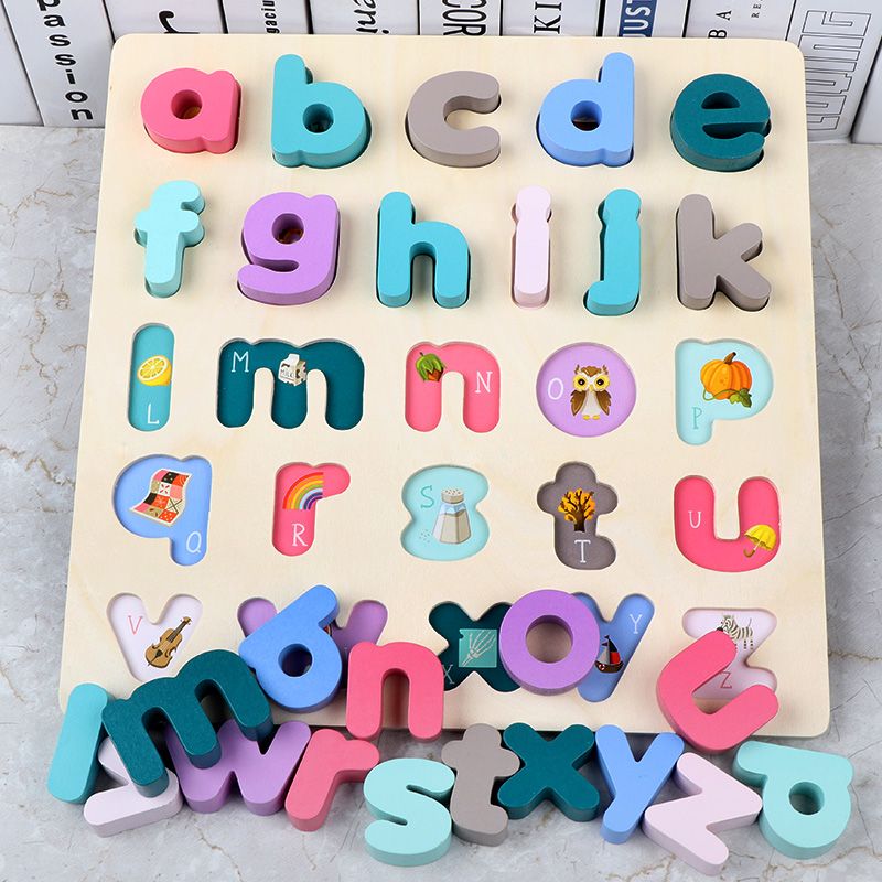 马卡龙数字字母拼板益智玩具  2022年新品，可来样定制详情图4