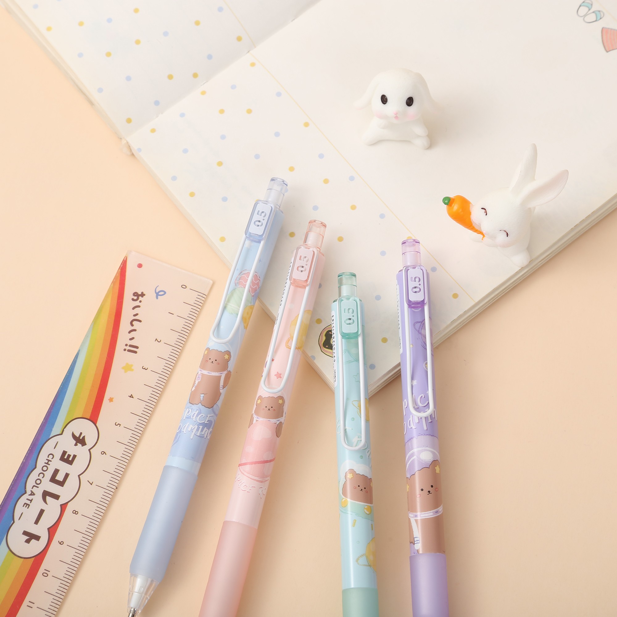 Chenxi Stationery Creative Star Bear Mechanical Pencil Unbreakable Core Primary School 0.5 Children's Activity Lead Girl Set Non-toxic Girls pic 9