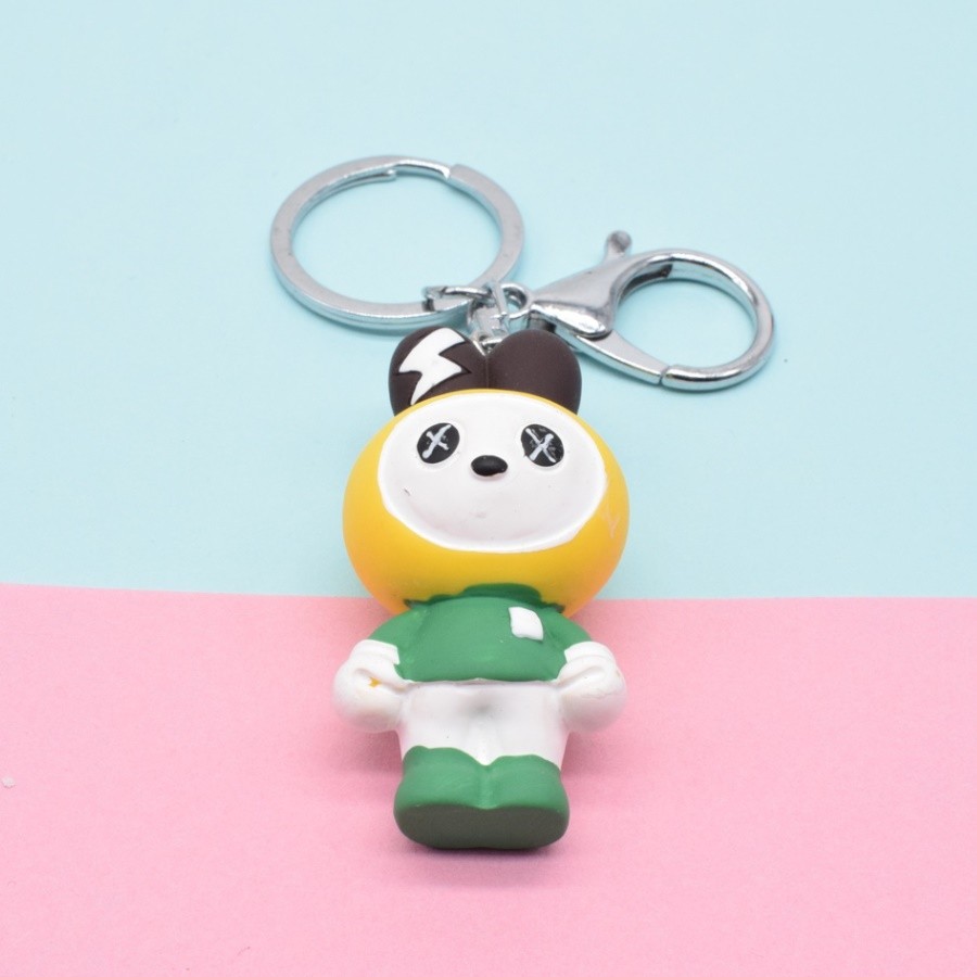 Resin Rabbit Cartoon Keychain Pendant details Picture