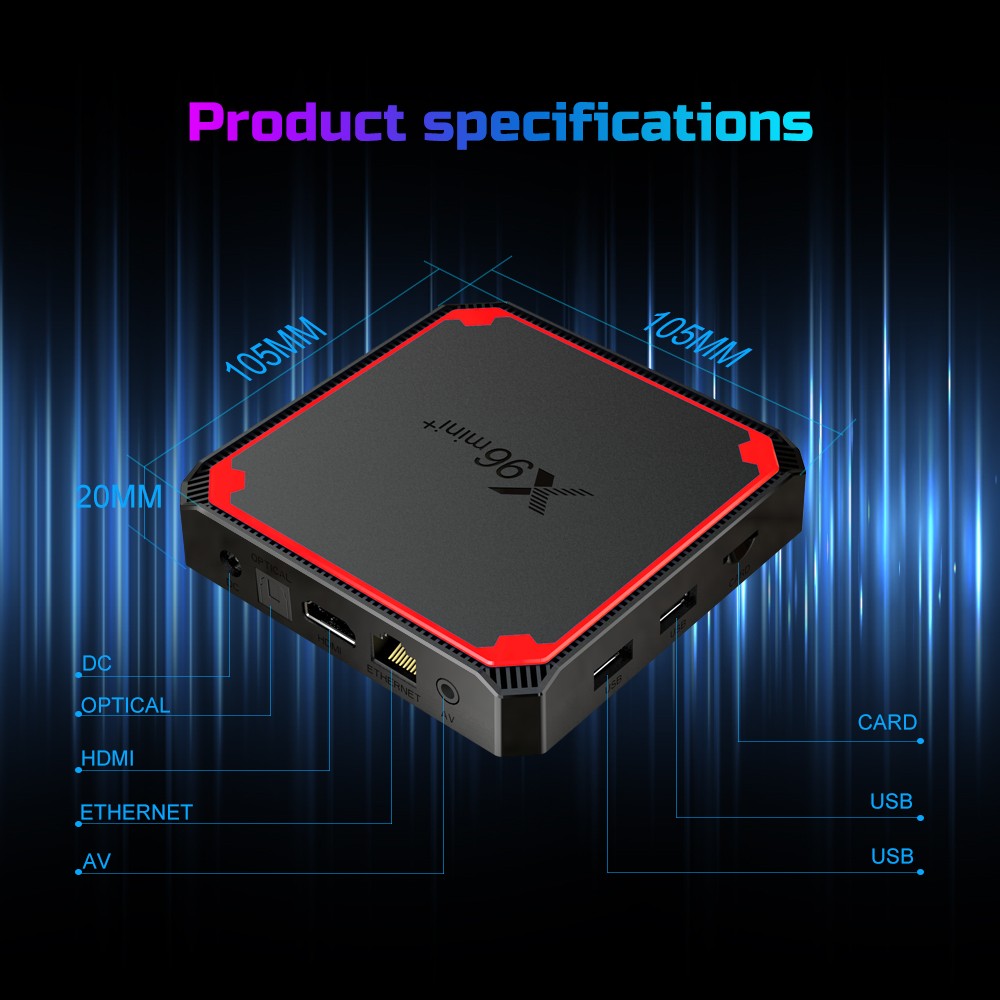 X96 mini+ New set-top box Amlogic S905W4 Dual wifi 4k Bluetooth TV box detail image 10