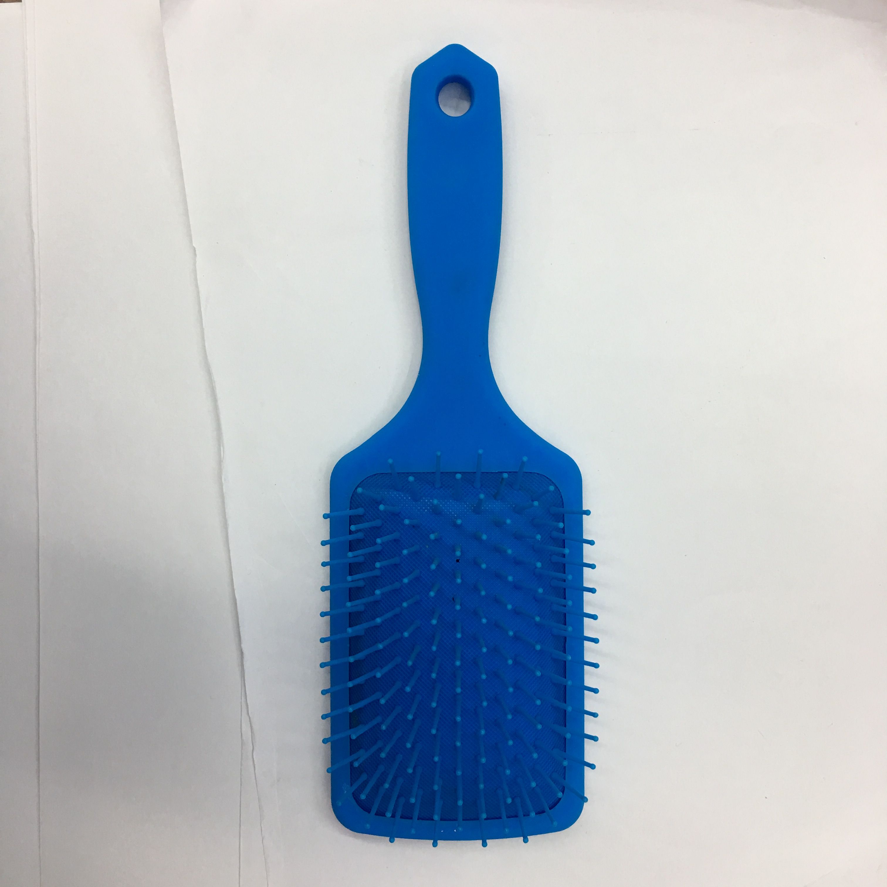 Blue Plastic Hair Comb Square