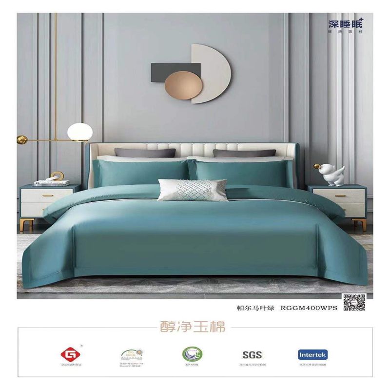 肌理绣花磨毛四件套采用加厚棉柔面料，保暖舒适25