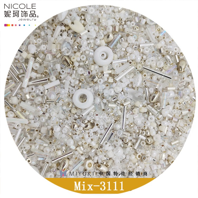 Miyuki御幸混合米珠 混珠 日本进口 手工 串珠梭编DIY 2MM 50克装详情图1