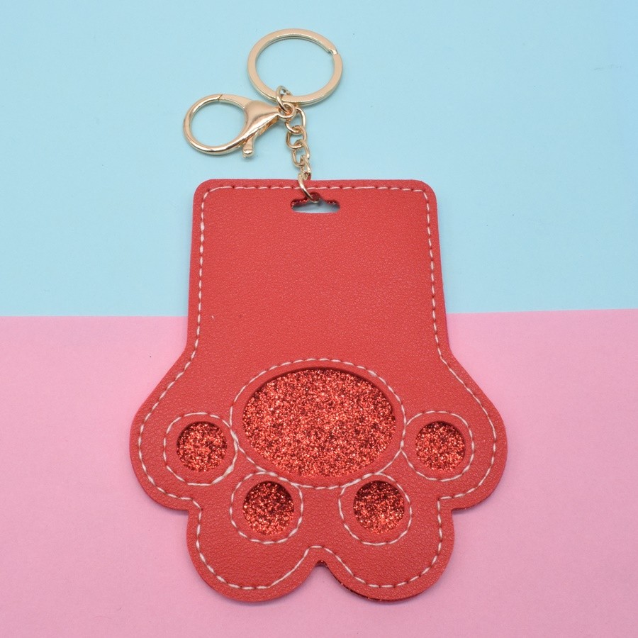 Pu Leather Dog Paw Working Brand Protective Cover Key Chain Pendant Application Scenario