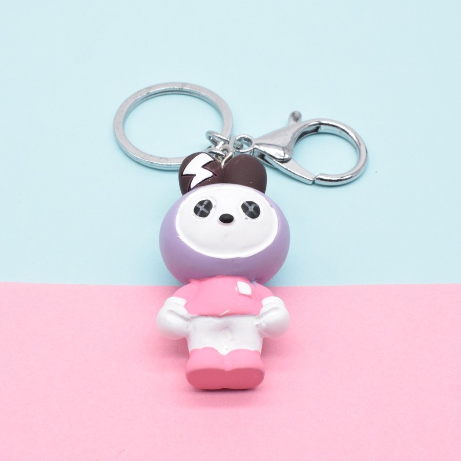 Resin Rabbit Cartoon Keychain Pendant Specification drawing