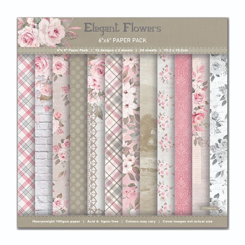 Handcrafted scrapbook planner material 6-inch pattern paper background paper ZYS210405 Specification drawing