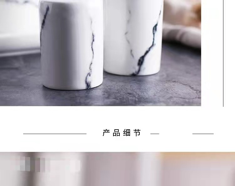 创意厨房大理石纹陶瓷油壶 酱油醋瓶油瓶醋壶详情图14