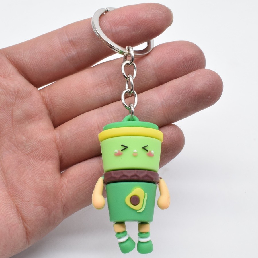 Pvc Cartoon Fruit Character Key Chain Pendant Specification drawing