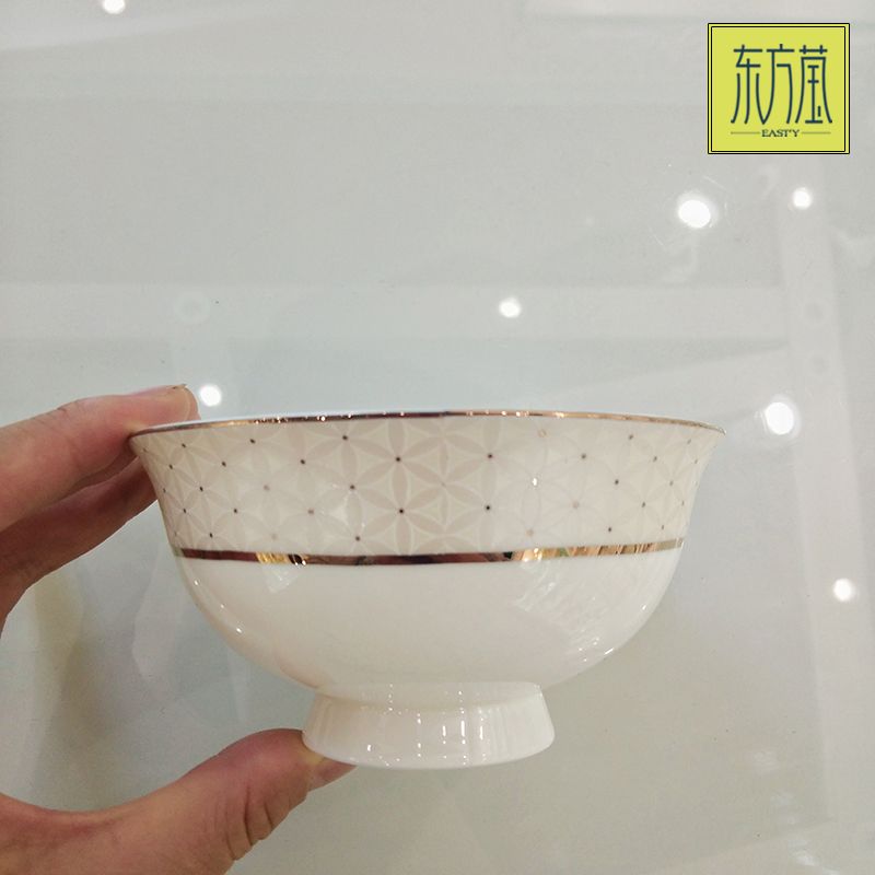 Ceramic tableware sets include tableware sets, bowls, plates and saucers, high-end gift bowls from bone China, and household tableware sets Item Picture