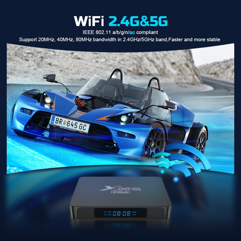 X96Q PRO 网络机顶盒 双频4K Android10.0 Allwinner H313 tv box详情图9