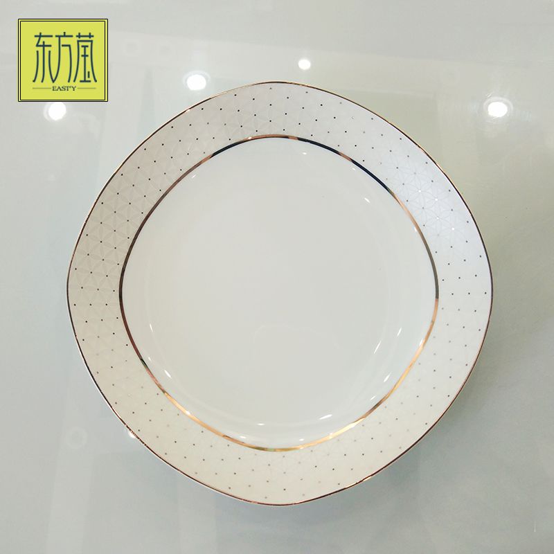 Ceramic tableware sets include tableware sets, bowls, plates and saucers, high-end gift bowls from bone China, and household tableware sets details Picture