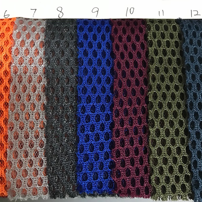 三明治网网布色卡箱包材料菱形网六角网面料厂家直销热销大量现货详情图10