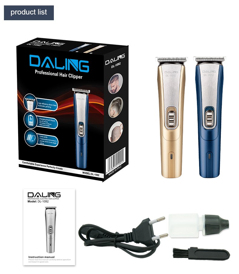 DALING-1092 Hair Clipper, electric clipper, hair cutting and shaving tools, electric charging clipper, adult and children's household set, wholesale for export detail image 13