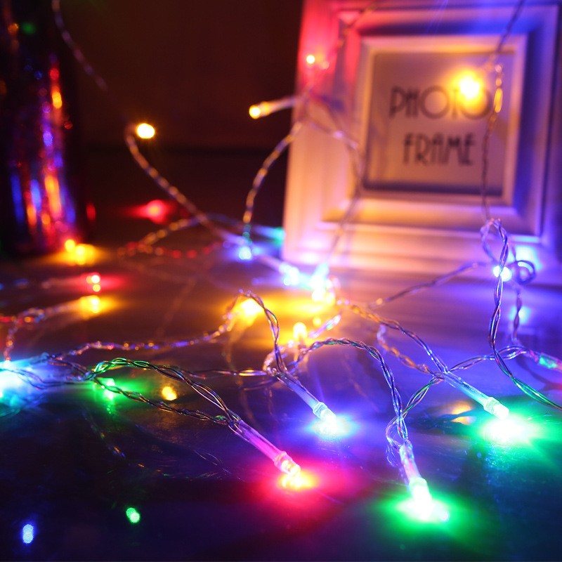 LED彩灯闪灯串灯满天星星灯串电池灯圣诞节日房间户外装饰灯详情图3