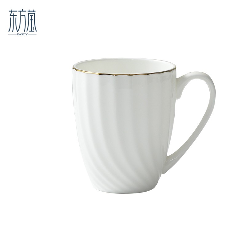 Ceramic cups, bone China cups, mugs, water cups, tea cups, single cups, gift cups, advertising cups, milk cups, breakfast cups, milk cups, embossed hand-painted gold detail image 7