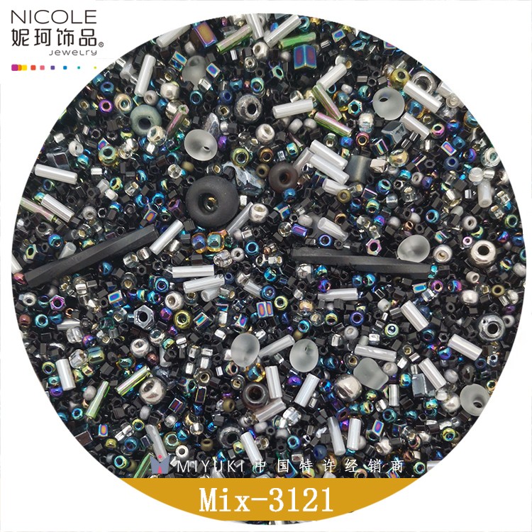 Miyuki御幸混合米珠 混珠 日本进口 手工 串珠梭编DIY 2MM 50克装详情图7