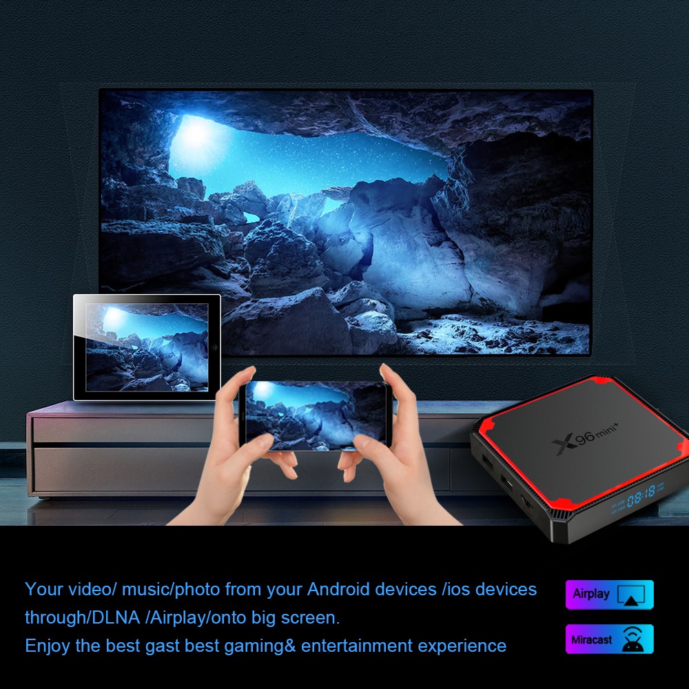 X96 mini+ New set-top box Amlogic S905W4 Dual wifi 4k Bluetooth TV box detail image 8