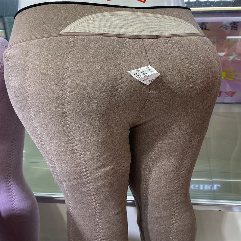 高腰踩脚秋冬加厚收腹提殿云朵羊绒裤护膝保暖一体裤