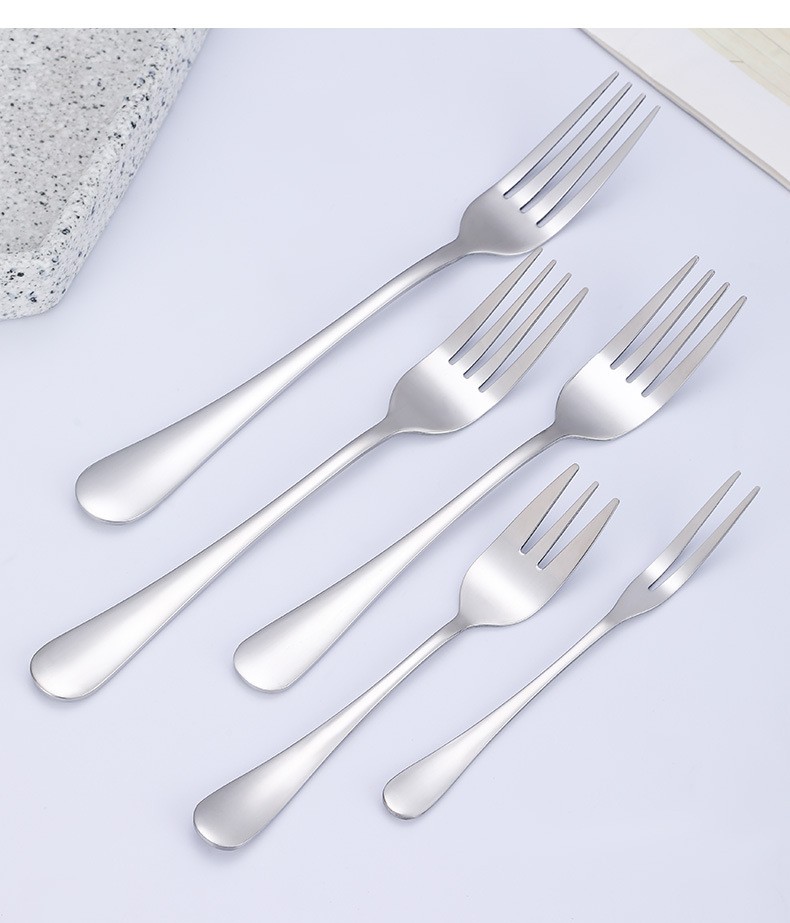 1010 series stainless steel tableware, Western-style forks, pastry forks, fruit forks, hotel gifts, custom logo detail image 1