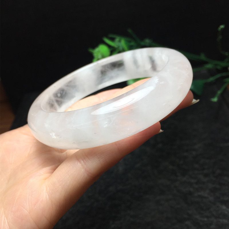 The natural white ghost bracelet with bright crystal jewelry is fresh and simple Specification image