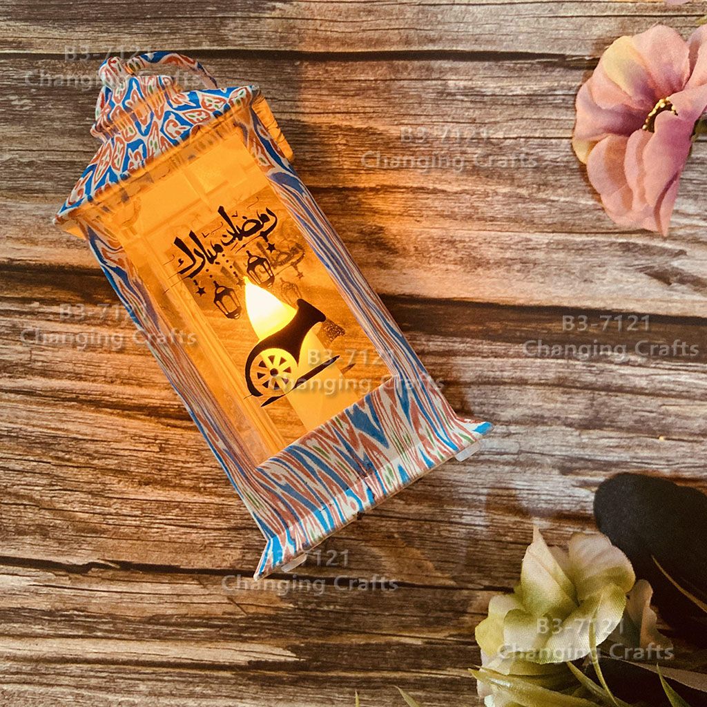 Ramadan plastic antique kerosene flame lamps, wind lamps, decorative craftsmanship, electronic candles, creative accessories, street stall goods, imported ten thousand Christmas decorations, cross-border batch, shaking sound bestsellers, wedding road guides, LED horse lanterns, soft decoration props 071 Specification image