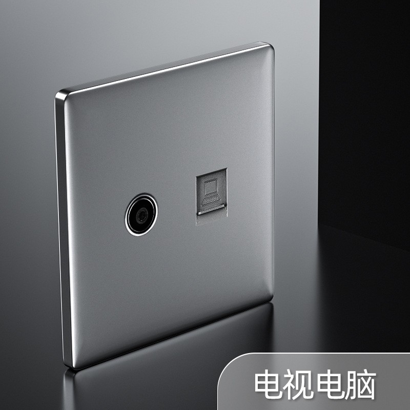 86-type switch socket, modern style switch socket, grey switch socket detail image 2