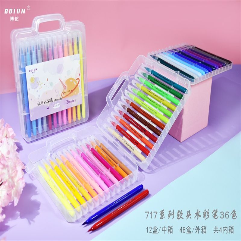 马克笔套装双头酒精油性 学生儿童彩笔绘画笔 批发彩色笔记号笔