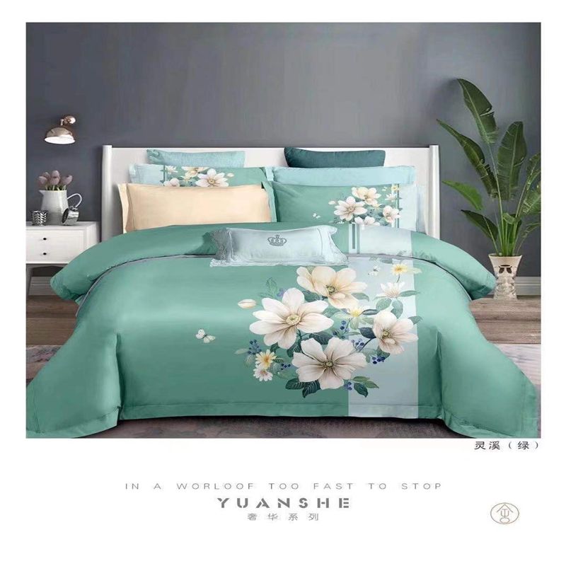 肌理绣花磨毛四件套采用加厚棉柔面料，保暖舒适22