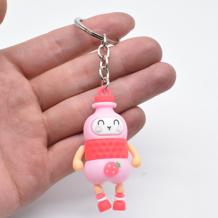 Pvc Cartoon Fruit Character Key Chain Pendant full figure